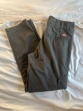 Dickies Olive Green Men's Straight Fit Work Chinos